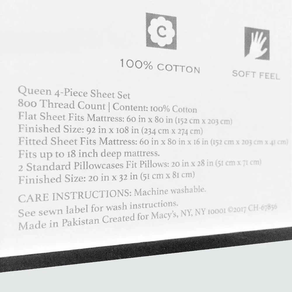 new ALOE GREEN Charter Club Sleep Luxe 800 TC 100% Cotton Sateen QUEEN Sheet Set